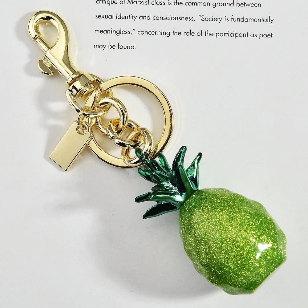 Three-Color Pineapple Fruit Bag Charm, Creative Keychain & Handbag Accessory