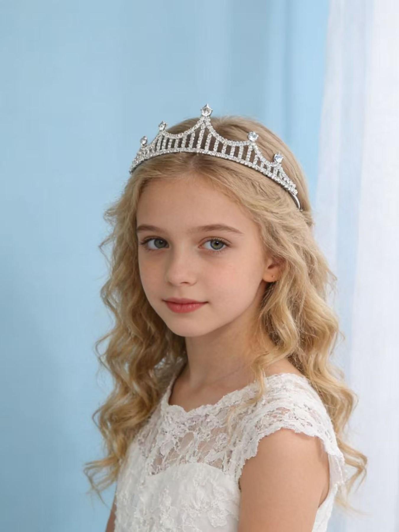 Adjustable Rhinestone Crown Headband, Non-Slip & Comfortable, Elegant Hairpiece for Weddings, Prom & Daily Wear, Tiktok Shop