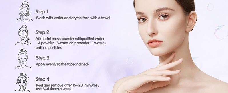 Fokiabin Lavender Skincare Mask - Facial Peel-Off Gel | Smooth Silky Skin, 24H Moisture & Glow | Comfort Fit for All Skin Types