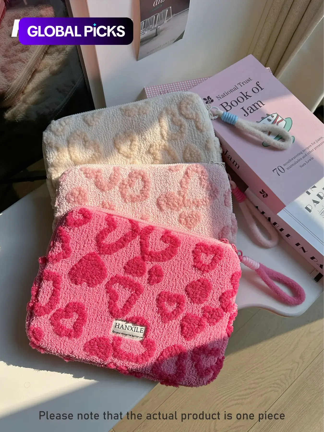 【Black Friday】1 Piece Korean Style Cute Macaron Heart iPad Tablet Bag, 11/13/15 Inch Laptop Storage Bag, Shockproof Laptop Bag, Women's Macbook Protective Sleeve