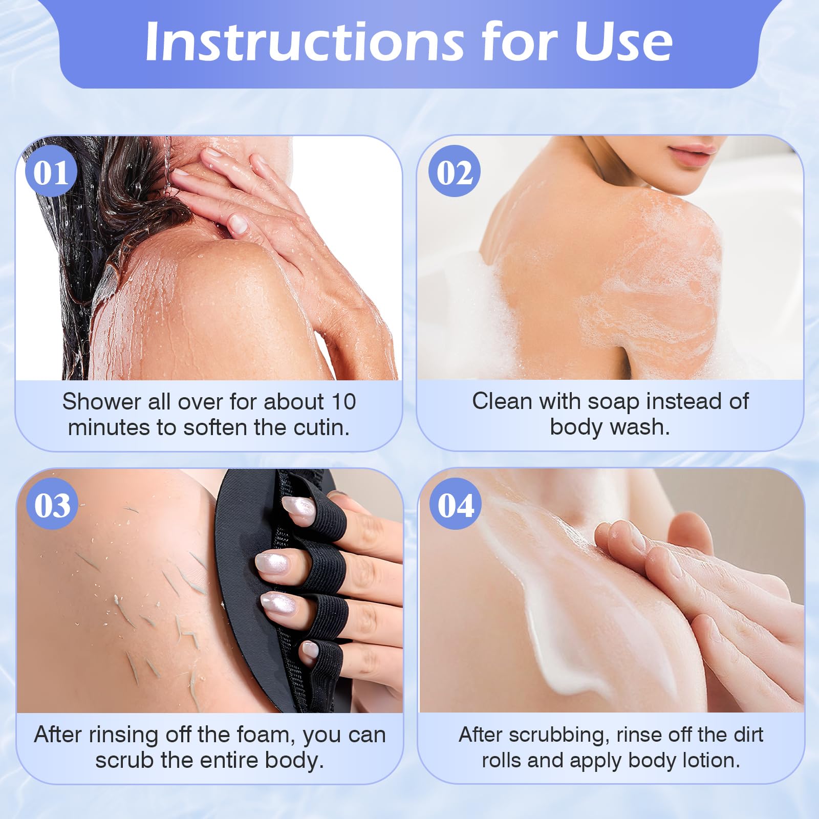 6 Counts Deep-Action Exfoliating Body Sponges – Heavy-Duty Bath Tools for Thorough Cleansing and Massage 6 Counts Deep-Action Exfoliating Body Sponges – Heavy-Duty Bath Tools for Thorough Cleansing and Massage