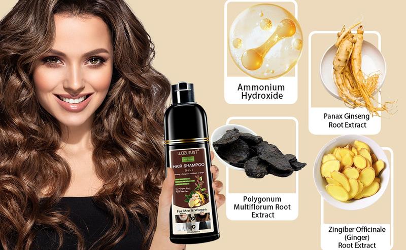 200ml 3-in-1 Dark Brown Hair Dye Shampoo Herbal Formula with Ginseng Covers Gray Hair Natural Plant Hair Dye Shampoo No Pungent Smell Conditioner 200ml 3-in-1 Dark Brown Hair Dye Shampoo Herbal Formula with Ginseng Covers Gray Hair Natural Plant Hair Dye Shampoo No Pungent Smell Conditioner