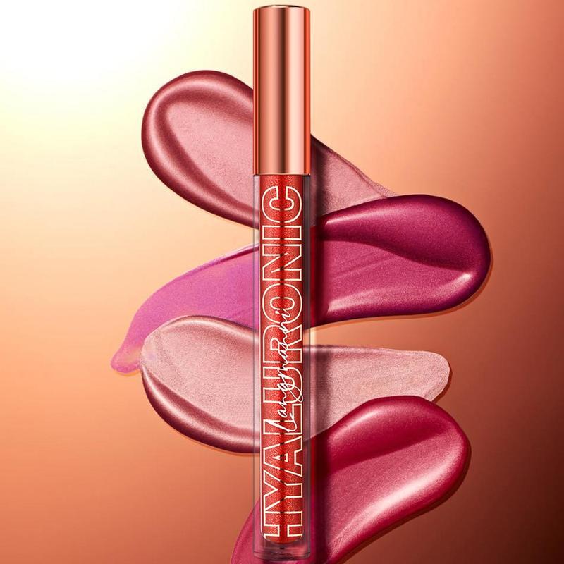 Long Lasting Glitter Lip Gloss, 2 Counts Shimmer Lip Glaze Stick Set, Tinted Moisturizing Liquid Lipstick, Glossy Lip Glaze, Plumping Lipgloss, Summer Makeup