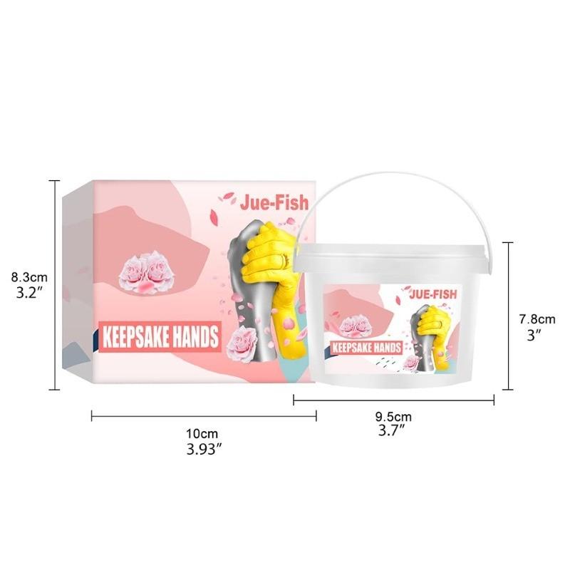 shenruifa Holding Hands Casting Kit DIY Hand Casting Kit Plaster Hand Kit Gift for Couples Wedding Anniversary Family and Kids,Unique Gift for Couples (A)