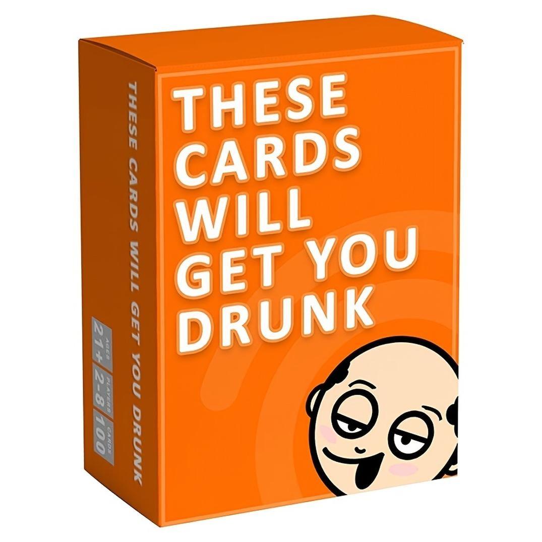 These Cards Will Get You Drunk, Fun Adult Drinking Game for Parties，Adult Fun Drinking Card Game, Laugh Together at Parties, Perfect for Gatherings, Home Nights, Pre-Event Warm-Up, Adult Drinking Games