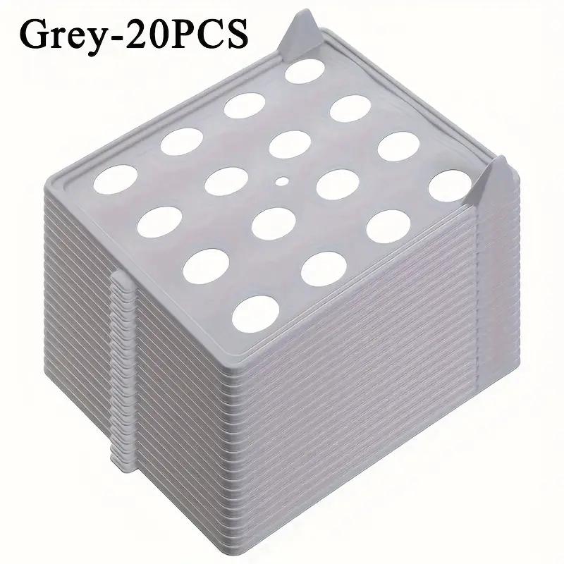 20pcs Stackable Clothes Folders, Portable Plastic Shirt & T-Shirt Organizers, Space-Saving Closet Storage, Neutral Color, Home Organization