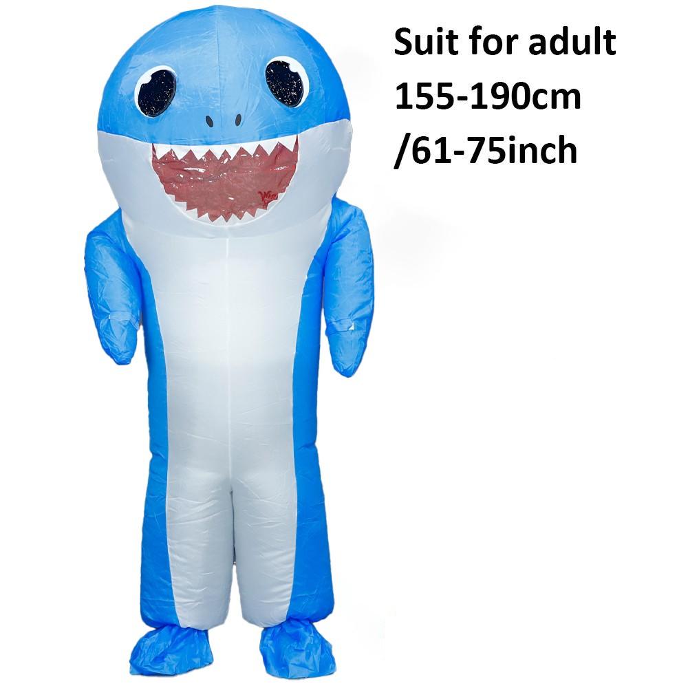 Adult Inflatable Shark Costume, Halloween Inflatable Shark, Fun Party Role Play Dress-Up Clothes, Model Dl0157, Party Apparel