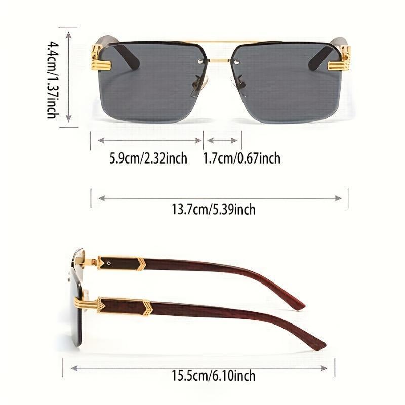 Men's luxury vintage fashion frameless glasses - high quality and stylish multi-color options - the perfect choice, a trendy pick
