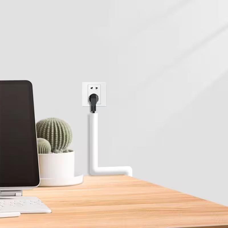 1pc of Self-Adhesive White Cable Cover- Available in Lengths of 1meters, 2meters. This Half-Round Wire Protector Is Designed for Mini Flexible Cables, Made from PVC Material, Conceals Cords And Helps Prevent Tripping Hazards