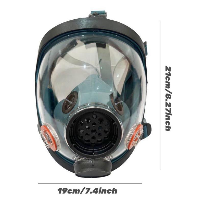 High-End Reusable Full Face Dustproof Gasproof Mask with Dual Filters, 17in1/19in1, Dustproof, Toxic Protection, Ideal for Painting, Woodworking, DIY