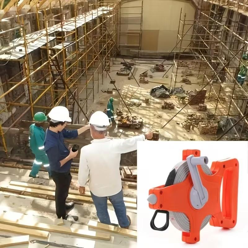 Retractable Tape Measure, Manual Retractable Tape Measure, 1968 Inches, Ideal for Construction and Carpentry Tools, Precision Measuring Tool