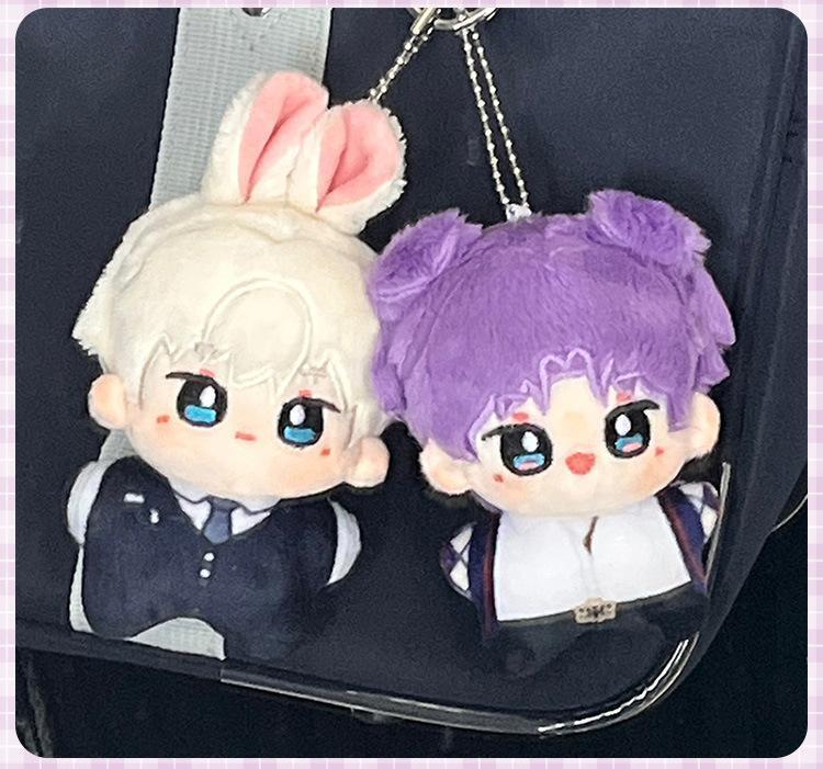 Love and deepspace; Anime Keychain Cosplay Rafayel; Xavier; Zayne; Accessories Plush Doll 10cm Soft Mini Plushie Dolls Pendant