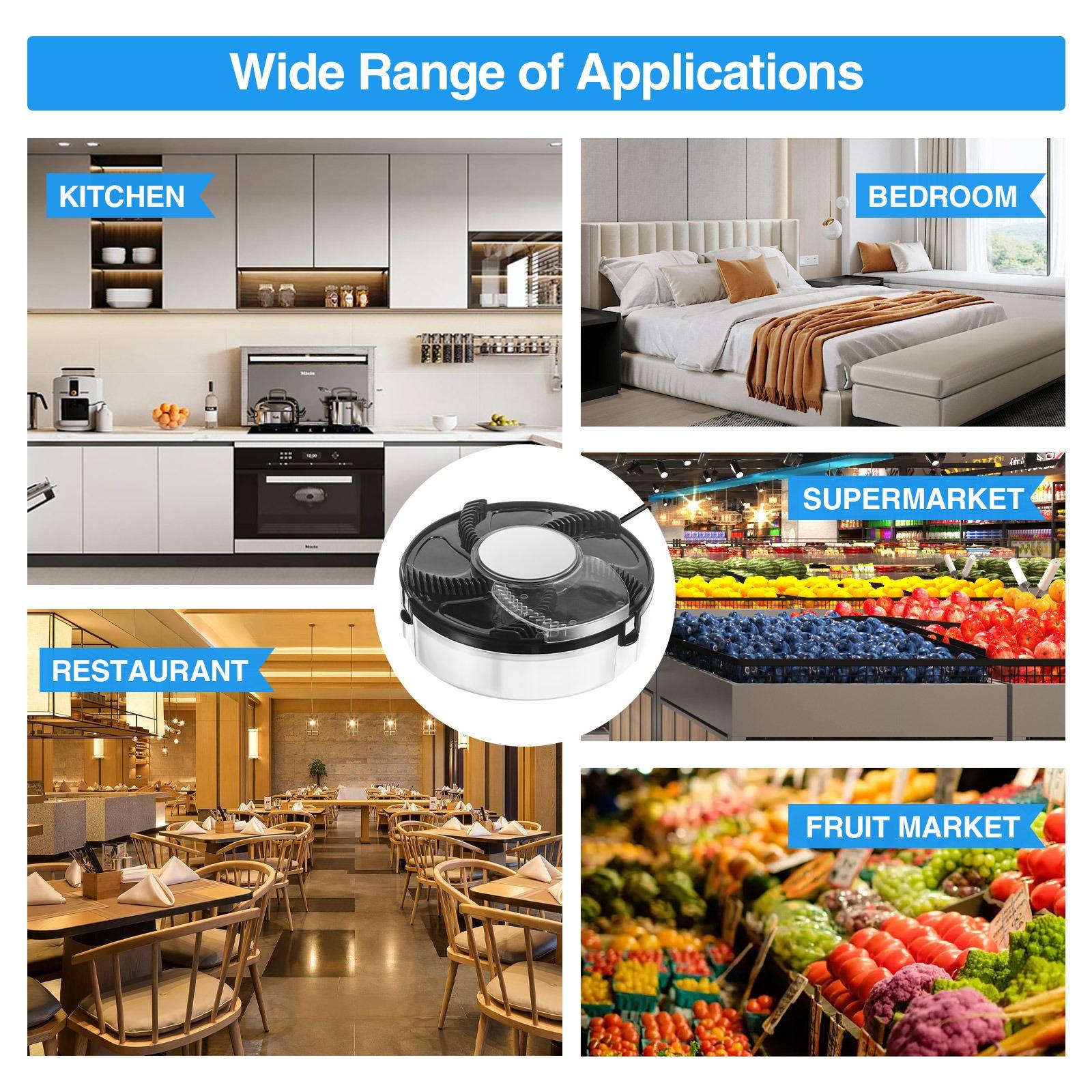 Automatic Electric Fly Trap Indoor Flying Insect Catcher, Efficient Pest Control Tool for Gnats Mosquitoes, Plug-in Bug Repellent Device, Practical Insect Trapper Suitable for Household Rooms, Outdoor Patios and Ranch Farm Daily Insect Removal