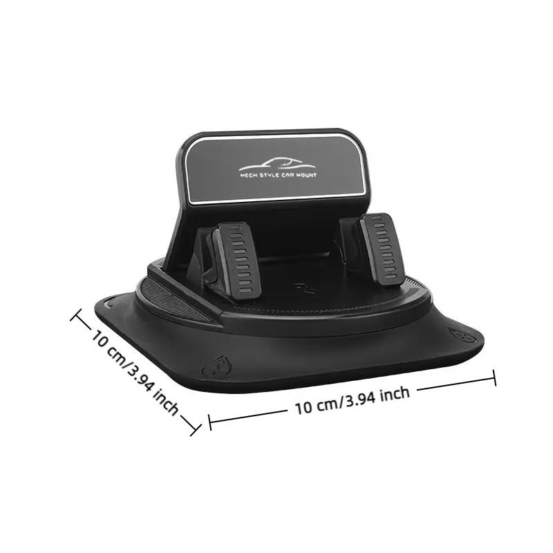 Car Phone Mount 360 Degree Rotation, Suitable for Car Navigation Dashboard, Adjustable Horizontal and Vertical Angles, Suction Cup Anti-Slip Holder