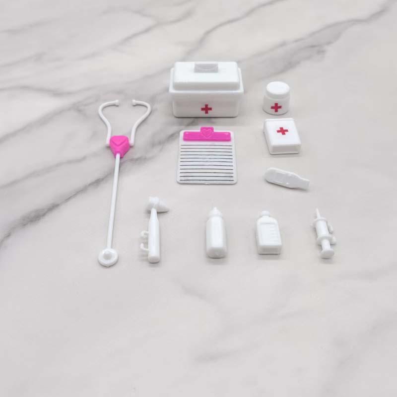 11.5 Inch Doll 77 Piece Set, Role Play Doctor Nurse Costume Accessories, Unisex Figurines & Miniatures, Perfect for Kids