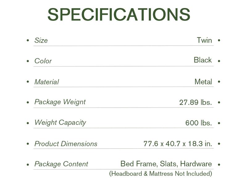 MUTICOR Heavy Duty Twin/ Full/ Queen/ King Platform Bed Frame,Self-Attached Headboard, 【Frame Only No Mattress】No Box Spring Needed,Noise-free, Non-Slip Design,#TikTokShopBlackFriday #ChristmasGifts