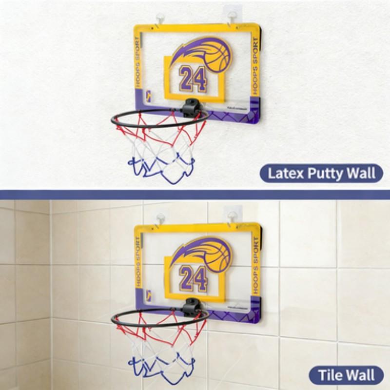 Indoor Basketball Hoop for Kids, Office Door Basketball Hoop, Mini Basket for Teens and Adults, Includes 1-3 Balls, Perfect for Room Doors, Home Workout Equipment, Indoor Basketball Set