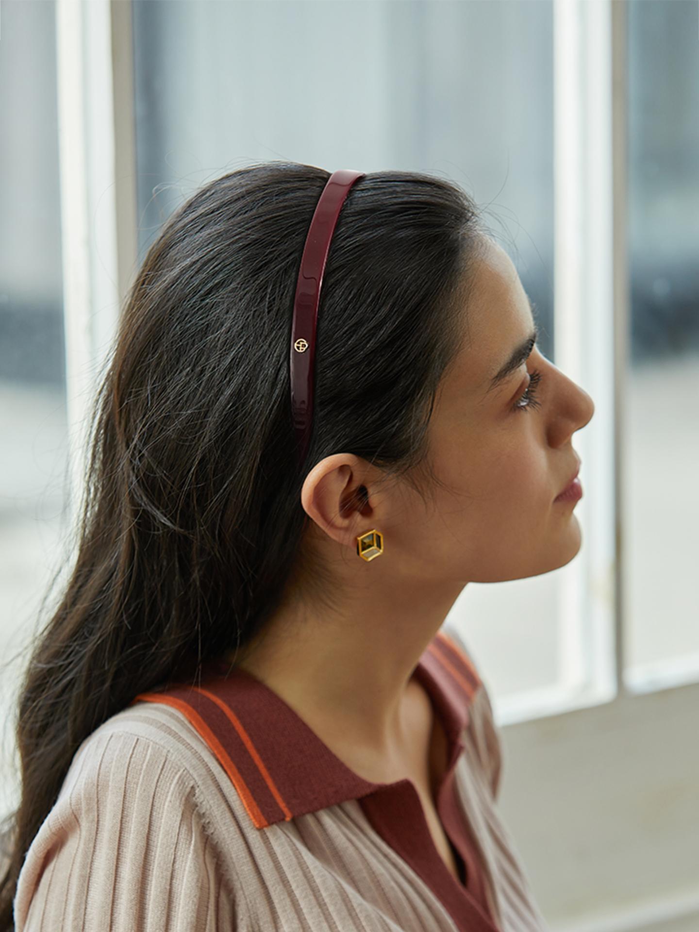 EVITA PERONI Hairband Designed for Eyewear, No Pressure Non-slip Glasses Headband for Women, Vintage Minimalism Hair Accessory