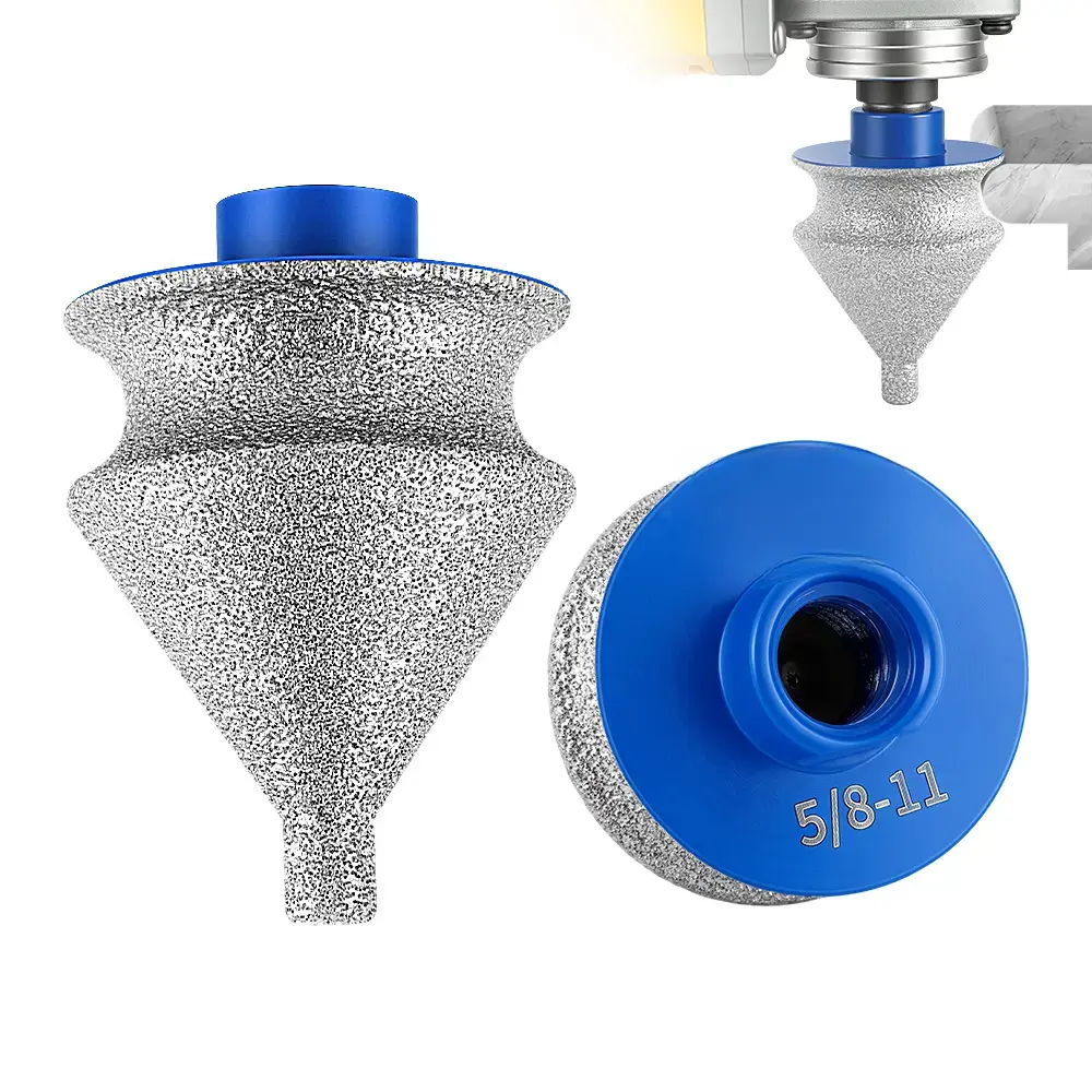 Diamond Beveling & Chamfer Bits for Angle Grinder with 5/8"-11 Thread – for Drilling, Reaming, and Arc Grinding Trimming on Granite, Marble, Tile & Stone SummerVibes,toolupgrade
