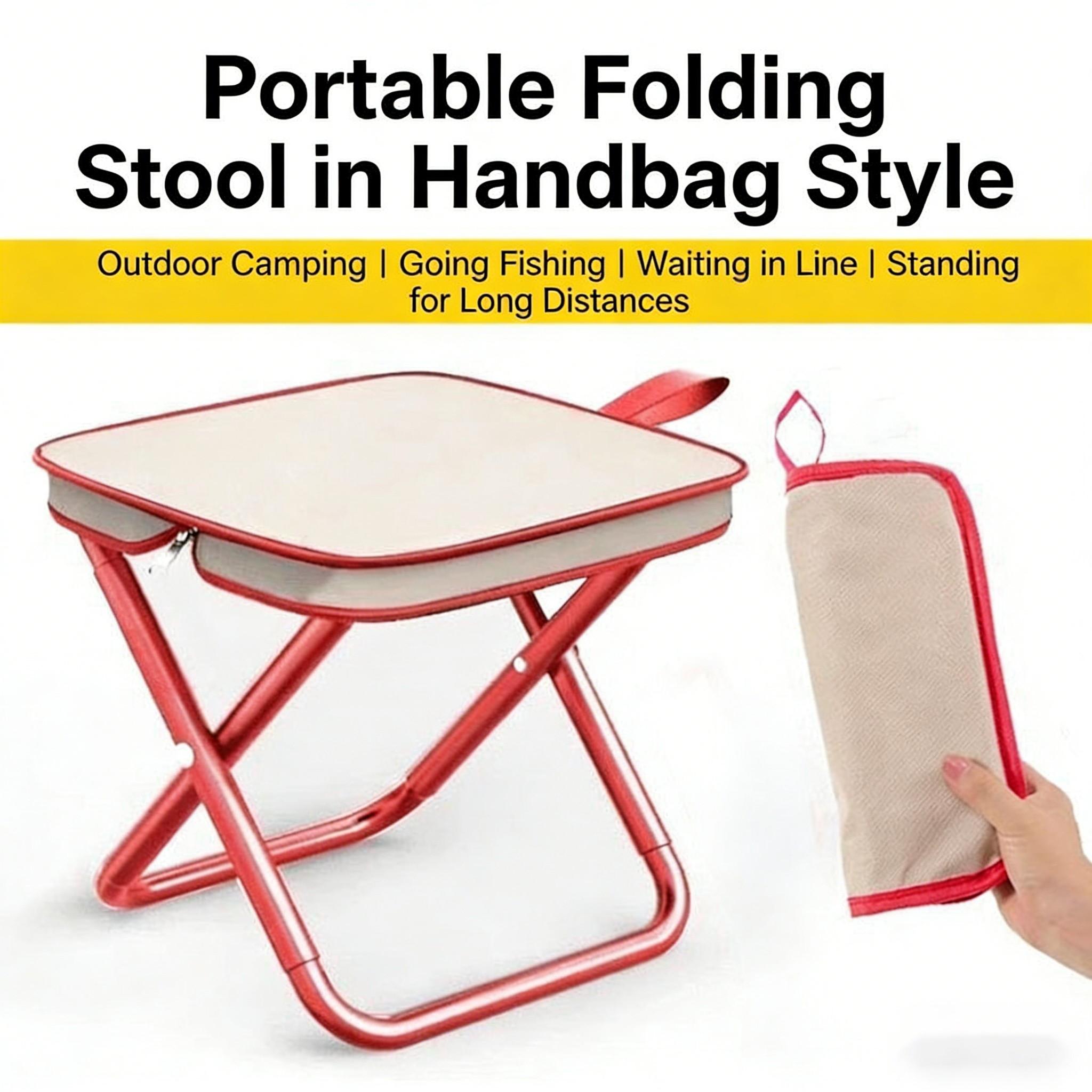 Portable Folding Bench, Ultra Compact and Lightweight, Ideal for Outdoor Travel, Camping, Fishing, and Concerts, Easy to Carry and Use