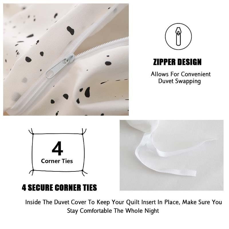 3-Piece Soft & Breathable White Butterfly Duvet Cover Set.Suitable for bedroom and guest room decoration.Includes 1 duvet cover and 2 pillowcases.Stylish and comfortable, an excellent bedding set and bedroom accessory.Ideal for all seasons.