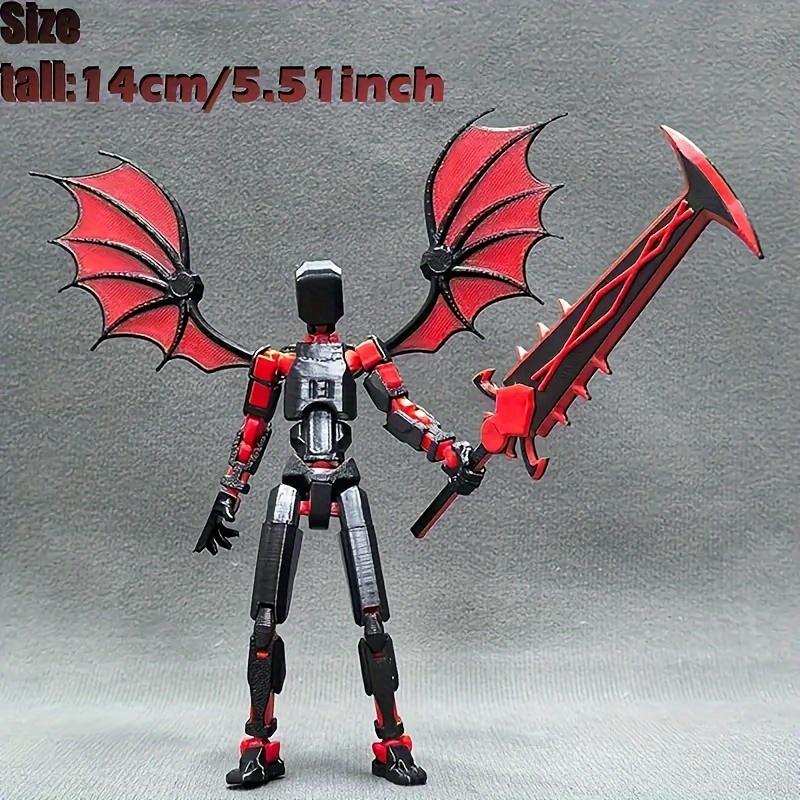 Action Figure Set, 1 Set Multi-jointed 3D Printed Collectible Figurine for Desk Decor, Mixed Colors Decorative Ornament for Home Office