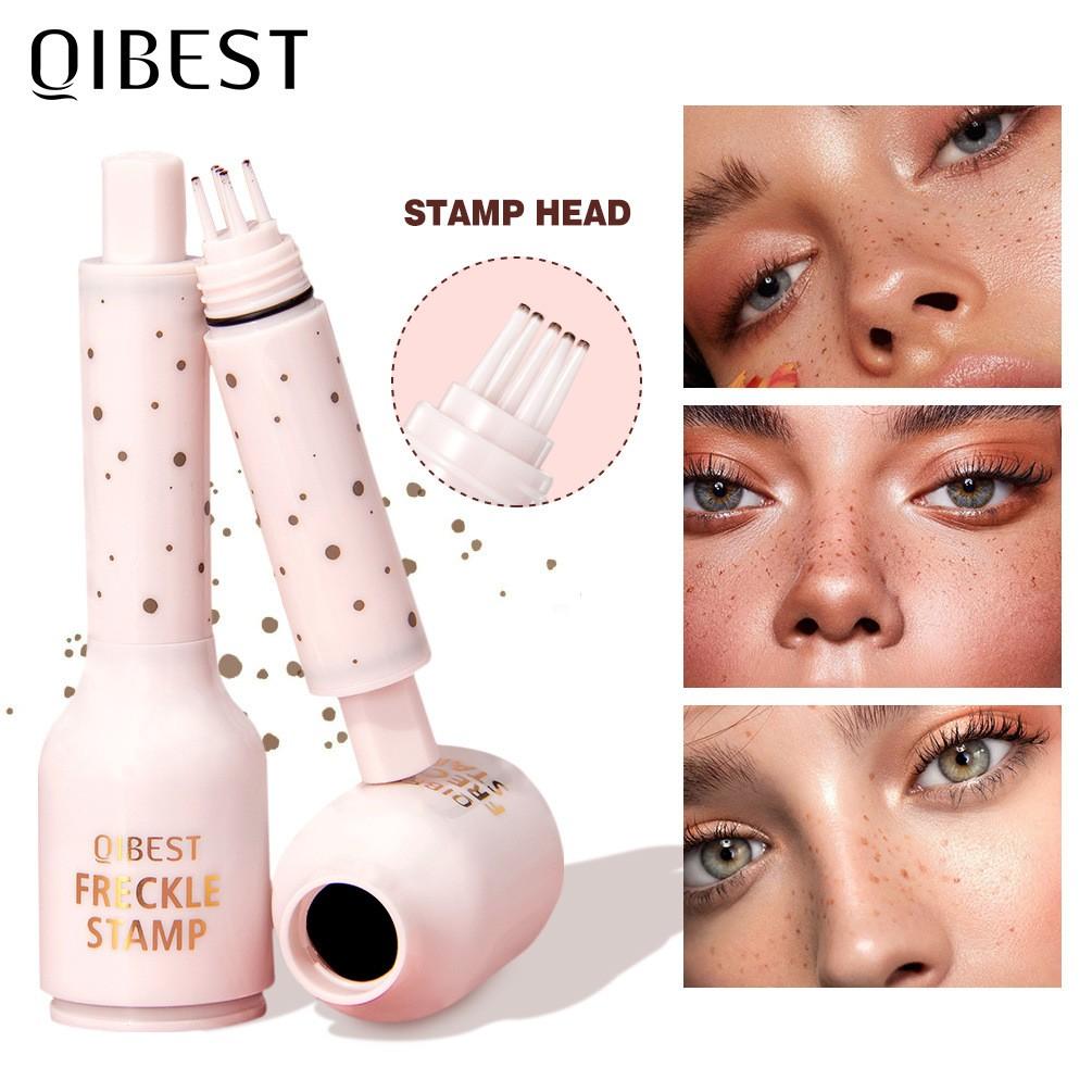 NEW blush+Freckle pen SET，4-In-1 Natural Freckle Stamp Pen - Fast-Dry  Halloween makeup，freckles stamp beauty stamps liquid blush glitter freckles freckle stamp  Temporary Fake Freckles For Makeup,