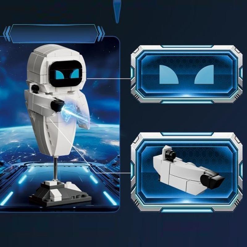 Cute Mini Robot Model Building Kit, Desktop Decoration Collection Display, Holiday Birthday Gift, Fun Assembly Set