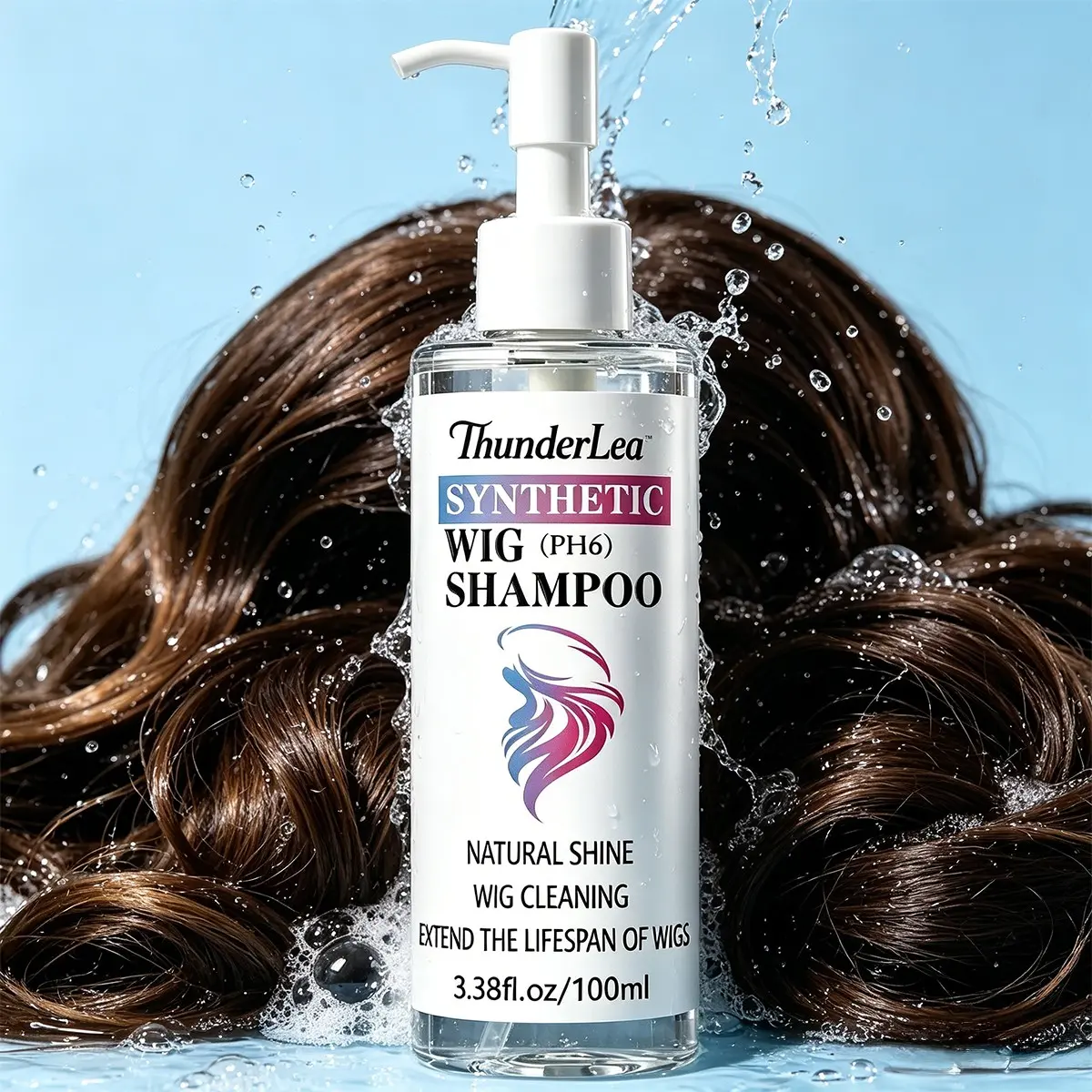 Synthetic Wig Shampoo 3.38FL.OZ | Haircare Hair Routine Revitalizes Refreshes Cleanses Extends Lifespan of Wigs Hairpieces Soft Fresh Feeling Gentle Cleanser