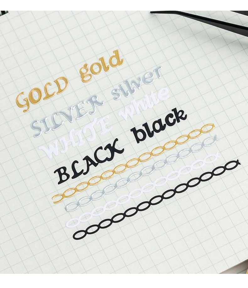 2/4Pcs Golden Silver Letter Number Stickers Bronzing Alphabet Scrapbooking Decorative Stickers DIY Diary Laptop Phone