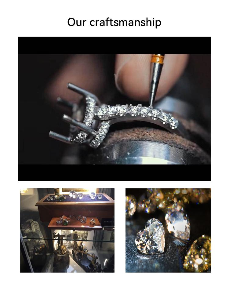 [JYJZZ178]  （Abril）Synthetic Moissanite S925 Silver 3 CT Six Claw Fashion Design Four Color Premium Feeling Proposal Couple's Ring.