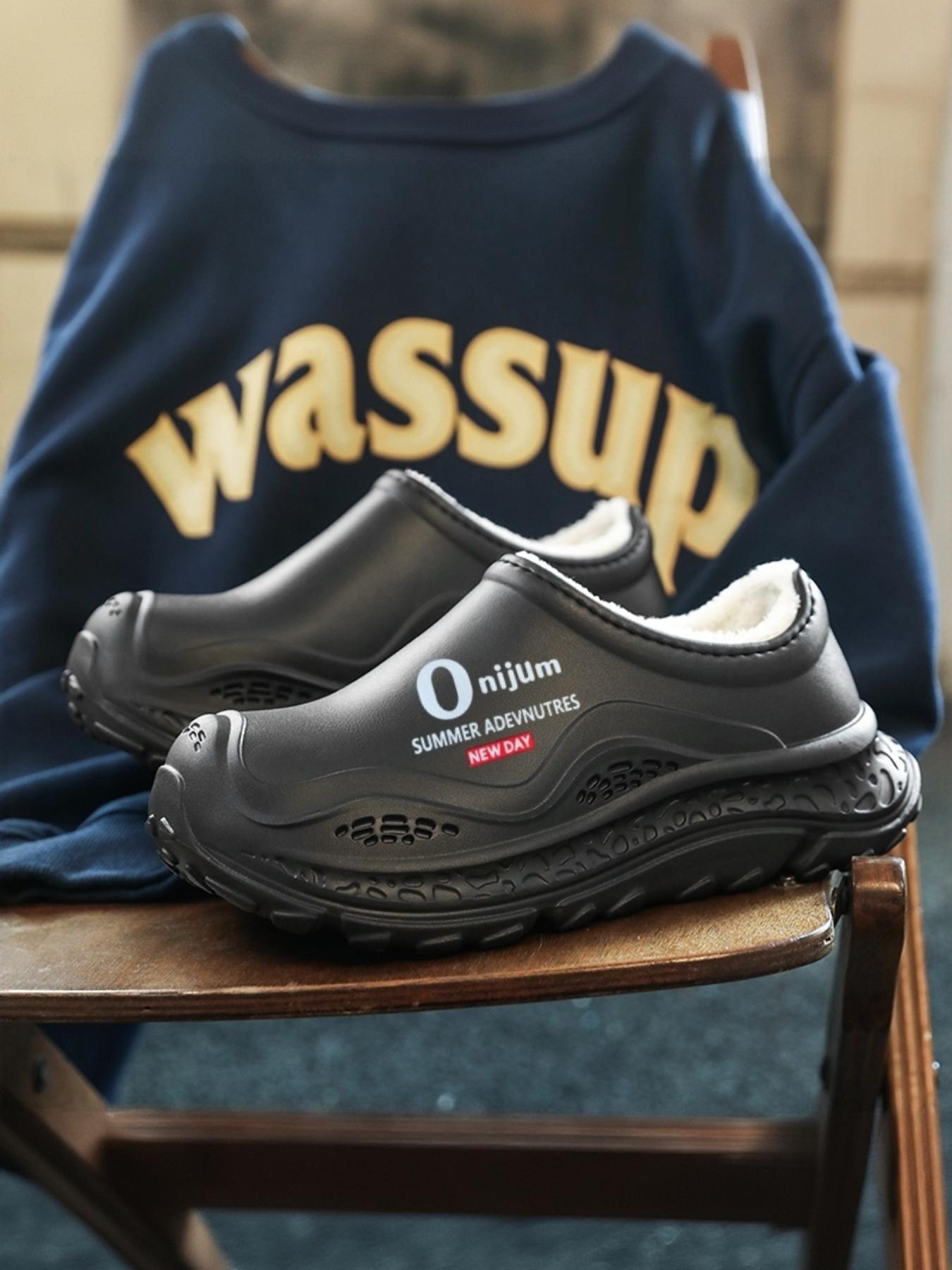 Thick Sole Anti-Slip Fleece Lined Warm Slippers, Durable Waterproof, Essential Winter Travel Shoes, Comfortable and Stylish