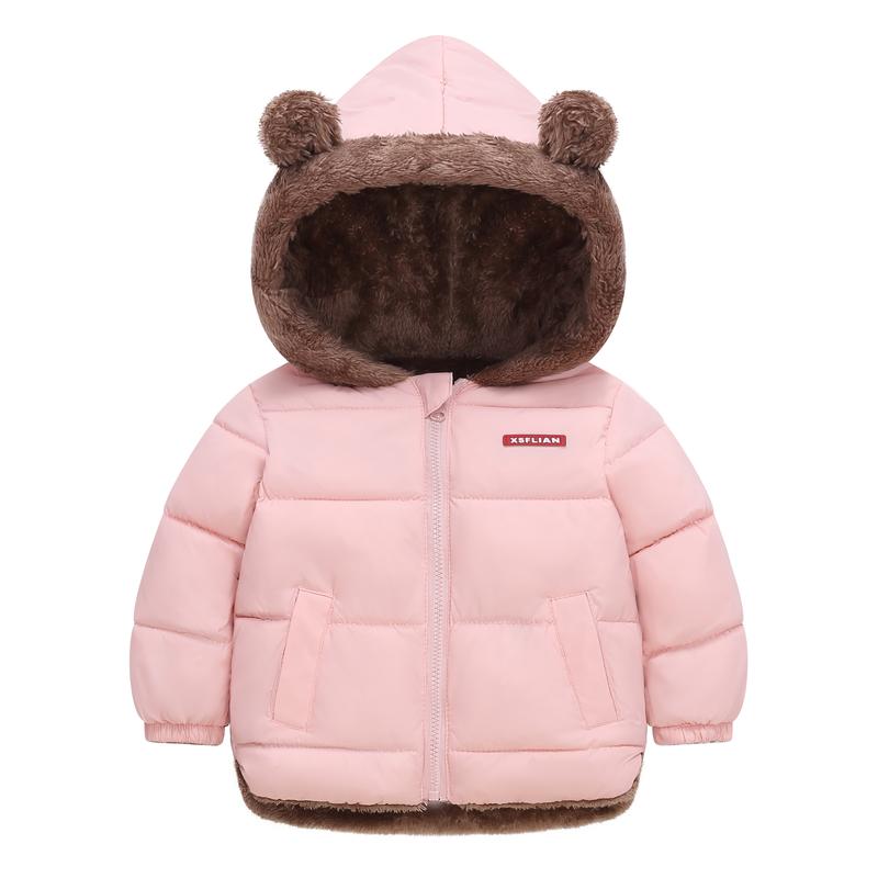 Autumn Winter Hooded Coat, Unisex Zipper Pocket Jacket, Warm Outerwear for Boys and Girls, Casual Comfy Jacket