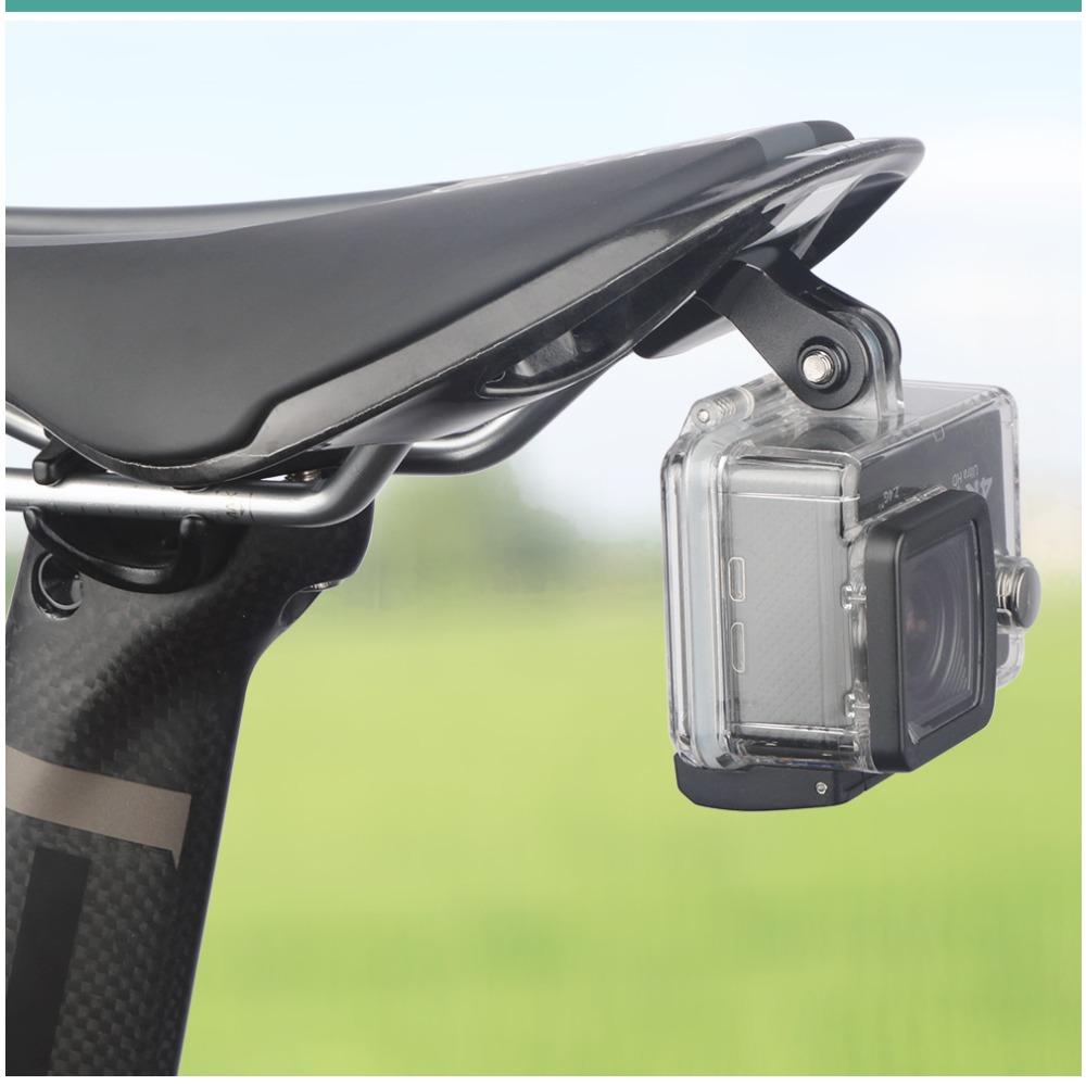 Tail light mount extension bracket, saddle bracket for action camera, compatible with SHIMANO and GOPRO for under-seat overhead mounting
