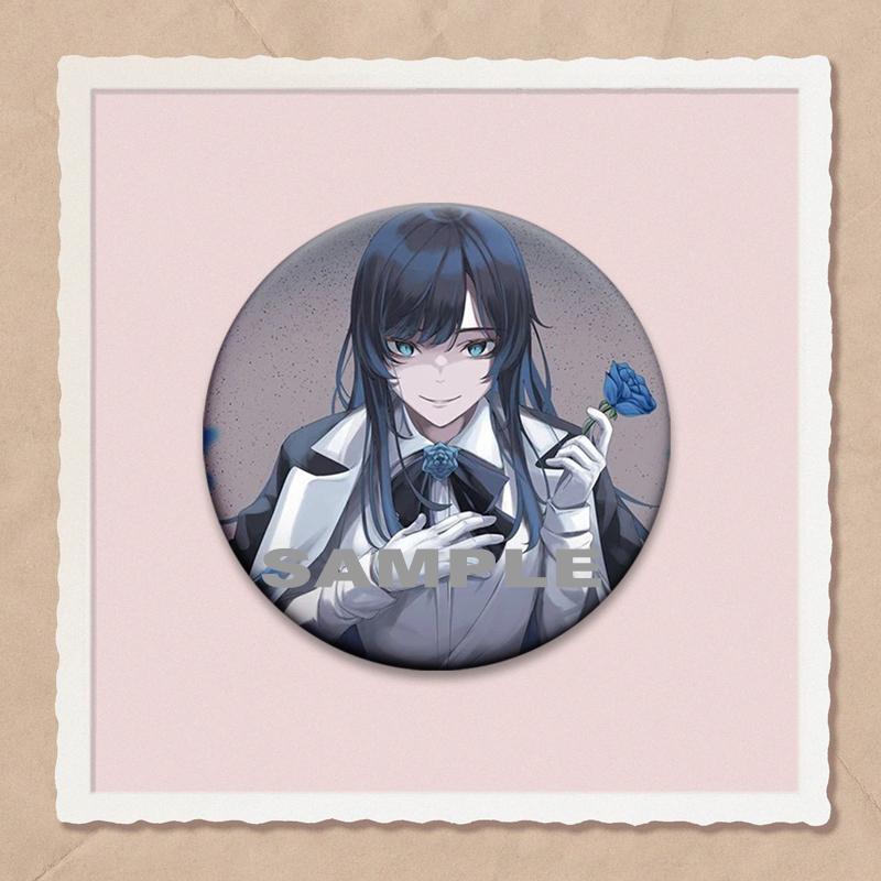 32/44/58mm Ado Kyogen X Uta Enamel Pins I Love Ado Vintage Anime Brooch Creative Badge for Hat Bag Decoration Fans Collect Gifts