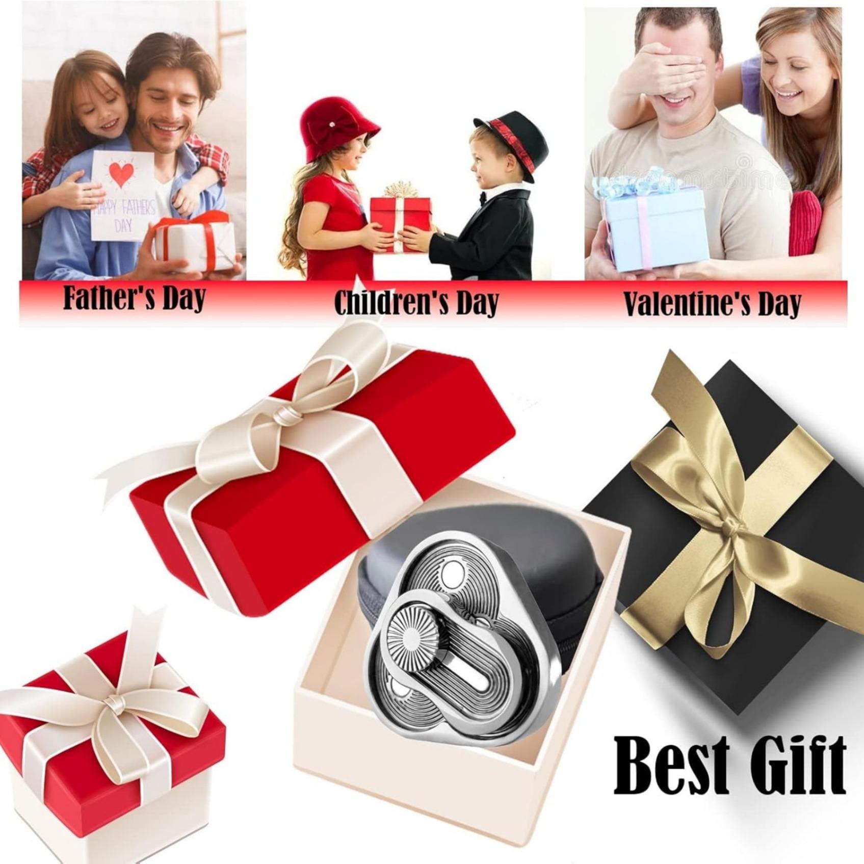 1pc Triangle Metal Stress Relief Adult Fidget Toy, Magnetic Metal Slider for Anxiety Relief, Edc Finger Toy for Pressure Management