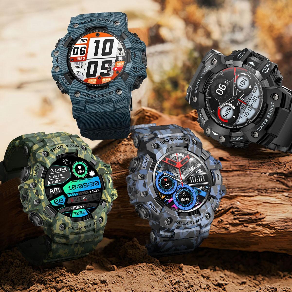 Military Grade Active Edge Sports Smart Watch, Men's Outdoor Fitness Compass, Heart Rate, Bluetooth-compatible Call, IP68 Waterproof, Smartwatch, Fitness Smart Watches, Rugged Outdoor Smartwatch