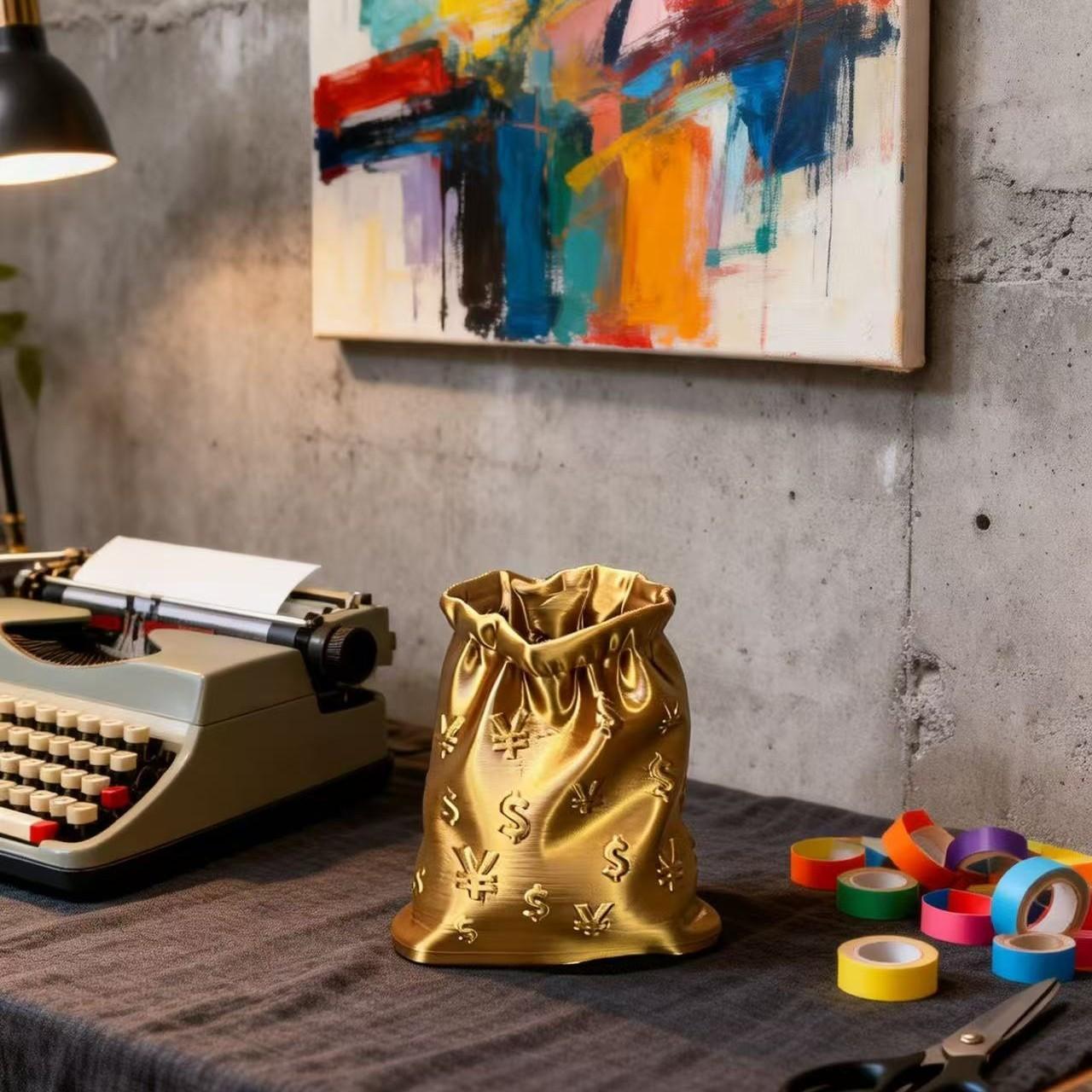 Pen Holder, 3D Printed Storage Organizer, Office Supplies, Living Room Desk Decor, Multifunctional Creative Desktop Accessory, Gift for Students and Friends