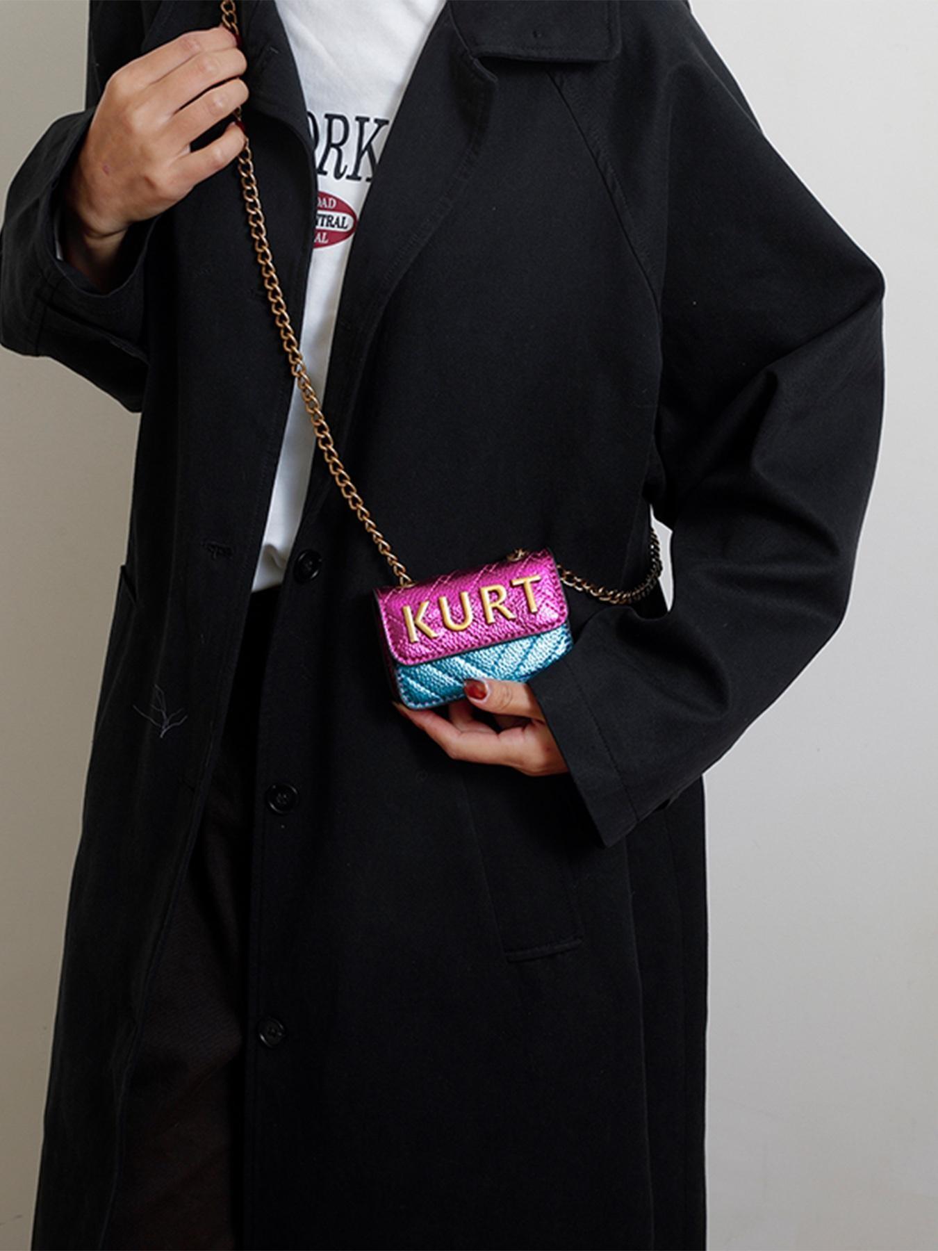 Mini Crossbody Chain Bag with Magnetic Letter Pouch, Elegant Chain Shoulder Strap, Multiple Colors Available, Fashion Casual Style, All Seasons Use, Fashionable Crossbody Bag