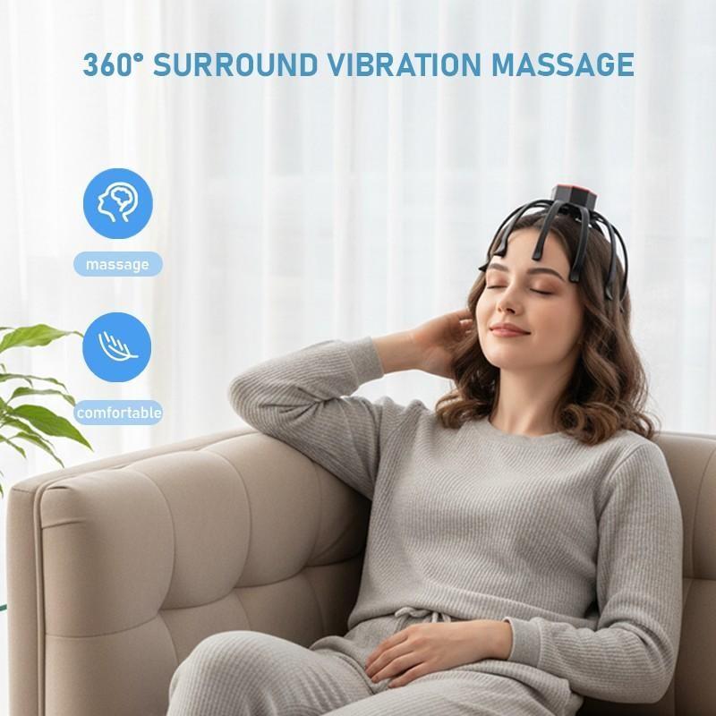 Portable Head Massager, Rechargeable Cordless Head Massager, 3 Adjustable Massage Modes, Holiday Gift