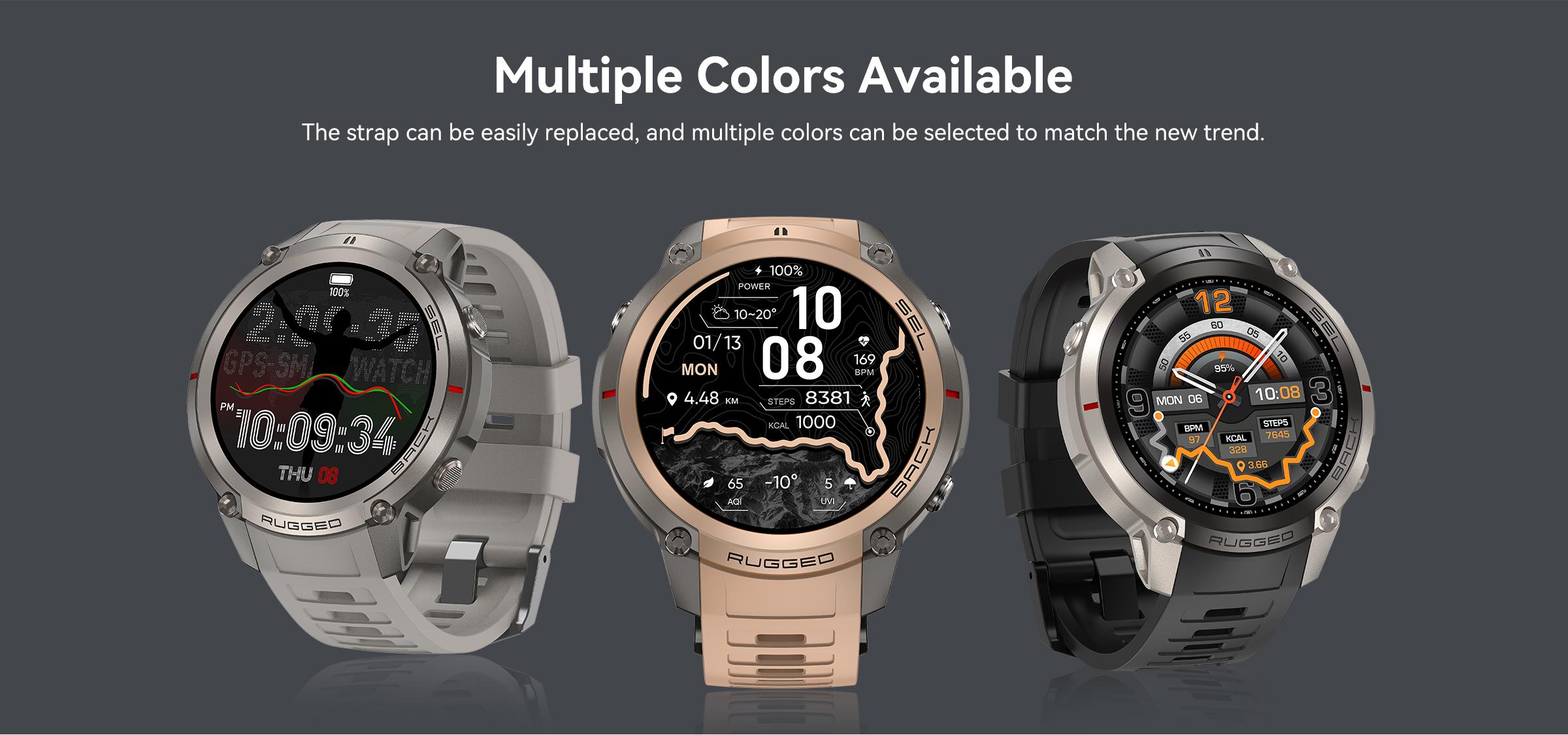 2026 New GPS Smart Watch, 1.43 Inch Amoled Screen, 5ATM Waterproof, 500mah Long Battery, Bluetooth-compatible Connectivity, Outdoor Sports, Sports Smartwatches, Built in GPS Offline Map Downloads