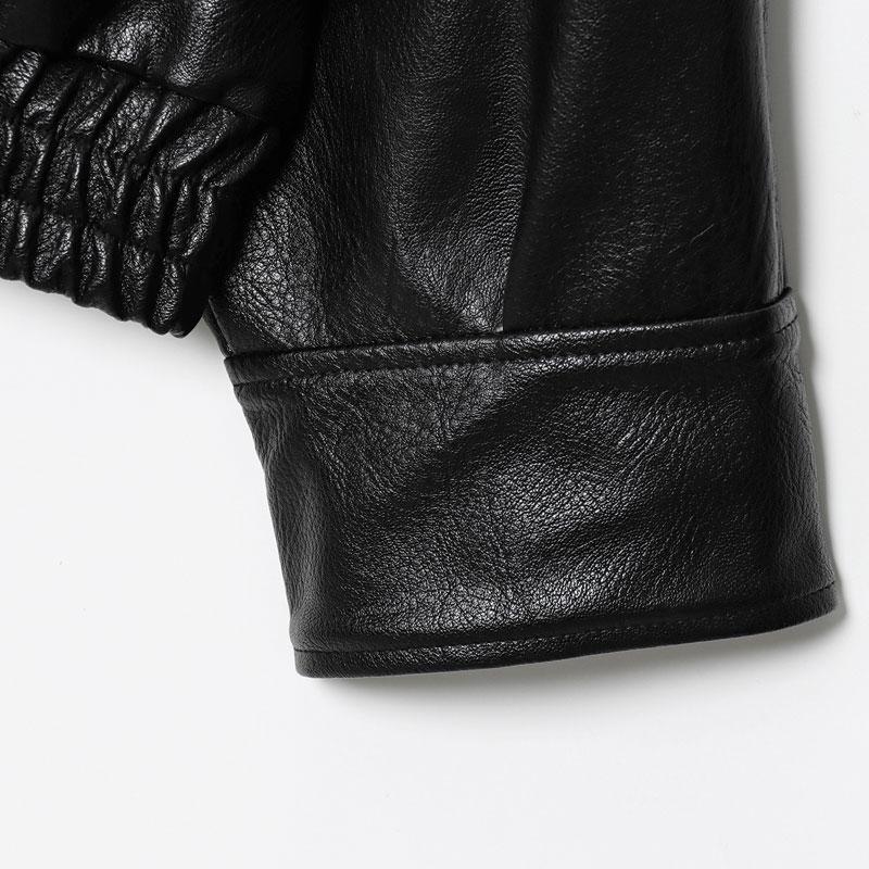 Faux Leather Stand Collar Oversized Moto Jacket, Elastic Hem Streetwear, Casual Long Sleeve Water- and Wind-Resistant Outerwear for Spring & Fall, Ladies Clothes for Daily Wear, Chic Outerwear