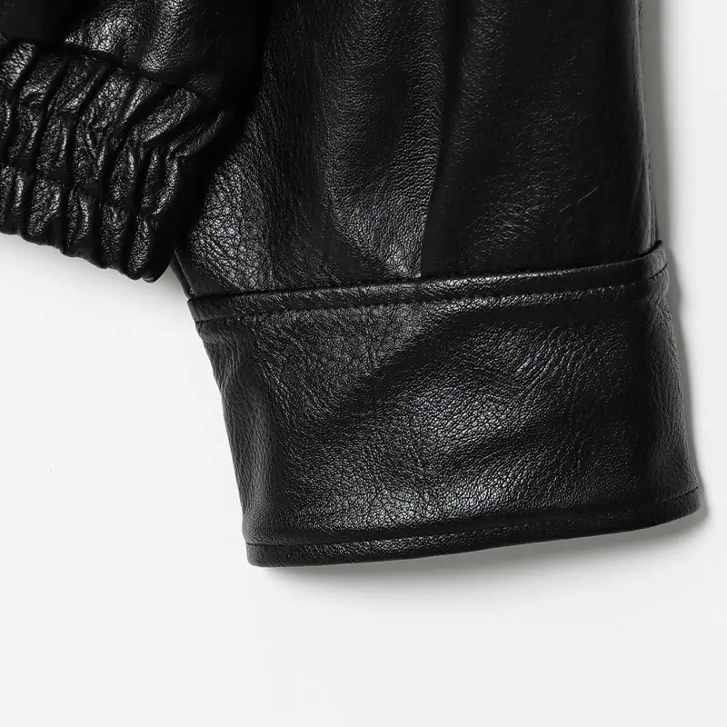 【Black Friday】Women's Stand-Collar Faux Leather Jacket, Streetwear, Long Sleeve Coats for Spring & Fall, Waterproof & Windproof Clothes for Daily Wear, Oversized Jacket, Casual Fashionable Collared Outerwear