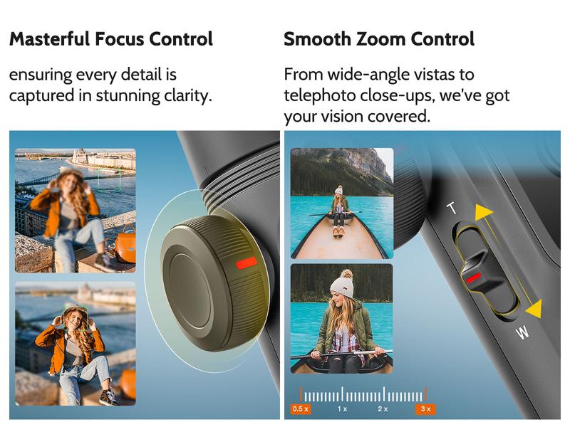 AOCHUAN Gimbal Stabilizer for Smartphone, Automatic Face Tracking Gimbal w/Wireless Charging iPhone Gimbal for iPhone 15 Pro Max/Android Foldable 3-Axis Handheld anti-shaking Phone Gimbal (1 piece) for Live Video Recording -Smart X Pro