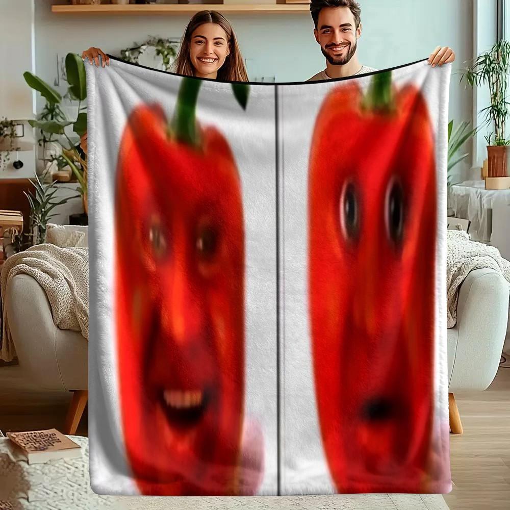 Funny Pattern Print Blanket, Flannel Series Bedding, Dormitory Blanket, Nap Blanket, Car Blanket, Office Blanket, Air Conditioning Blanket