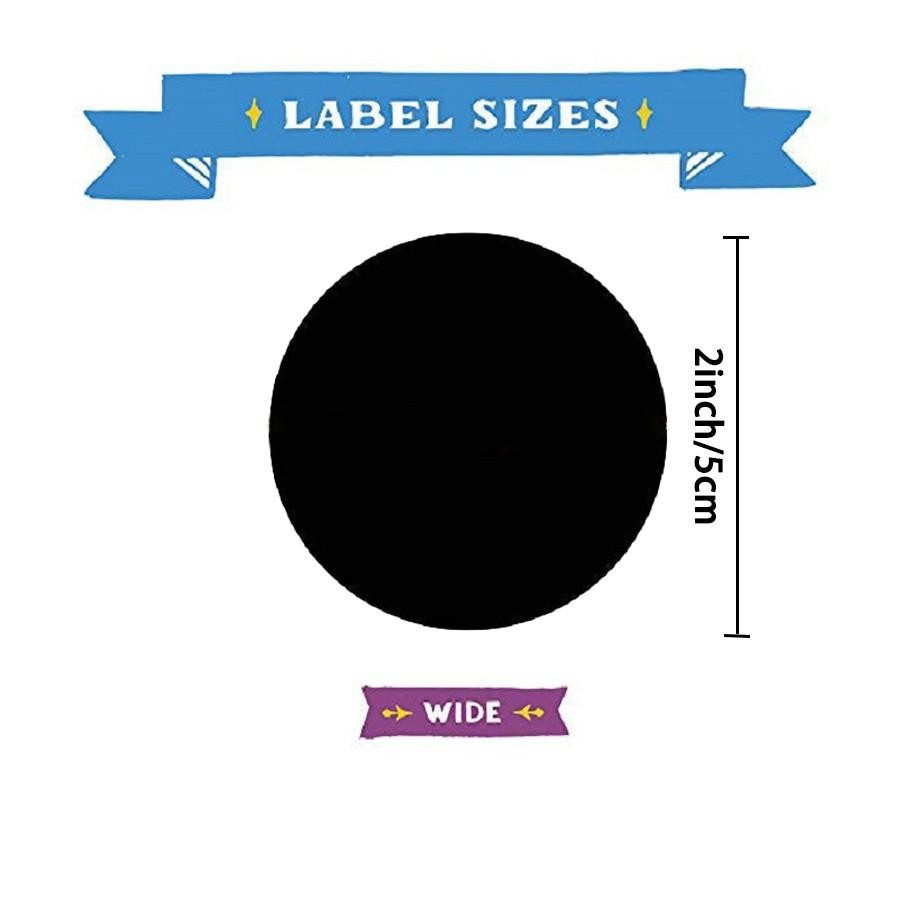 Round Label Sticker, 120/300pcs Waterproof Self Adhesive Label Sticker, Easy To Remove Label Sticker for Kitchen Seasoning Jar, Spice Jar, Storage Box