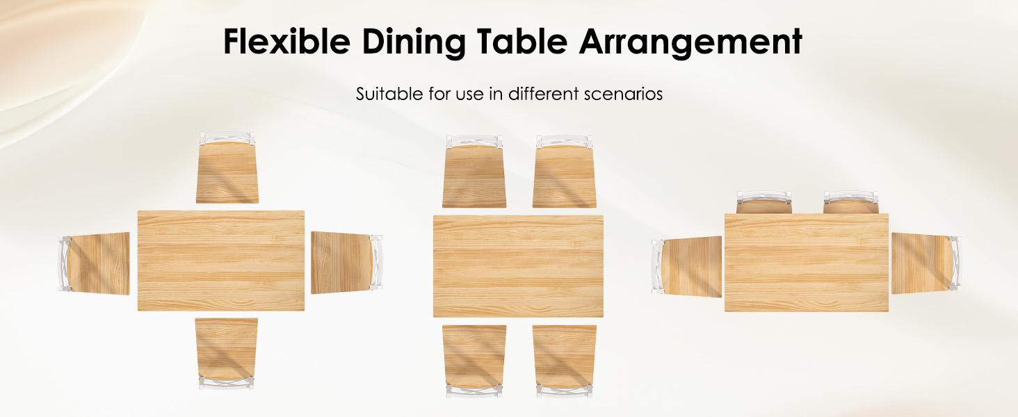 5-Piece Modern Kitchen Table Set w/ 4 Chairs, Space-Saving Rectangular Design, Easy Assembly, Perfect for Small Dining Rooms, Stylish & Durable Home Wicker Furniture Set Wooden Dresser Set 5-Piece Modern Kitchen Table Set w/ 4 Chairs, Space-Saving Rectangular Design, Easy Assembly, Perfect for Small Dining Rooms, Stylish & Durable Home Wicker Furniture Set Wooden Dresser Set