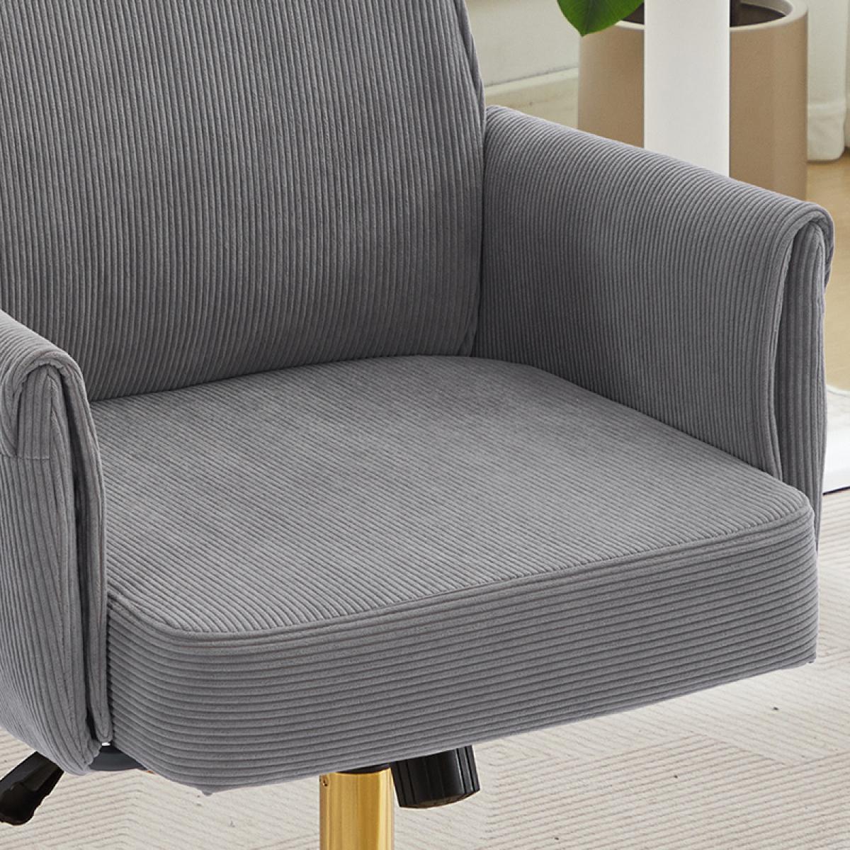 AobtkelMid-back liftable office chair, striped fabric, and ergonomically designed, is an excellent choice for working, studying or relaxing. The mid-back design provides a better sitting experience.Gray AobtkelMid-back liftable office chair, striped fabric, and ergonomically designed, is an excellent choice for working, studying or relaxing. The mid-back design provides a better sitting experience.Gray