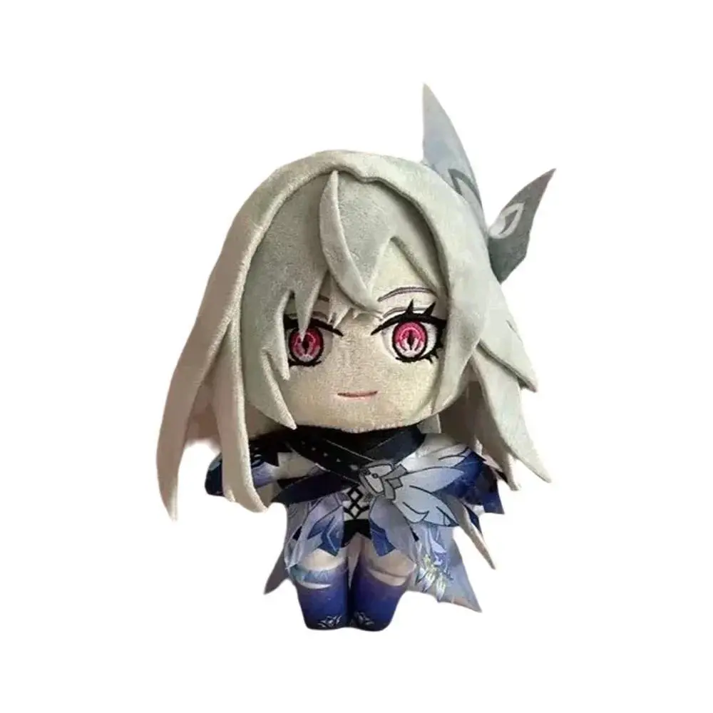 Anime Skirk Plush Doll Toy 20cm Genshin Impact Cosplay Cute Soft Stuffed Pillow Birthday Gift For Game Fans