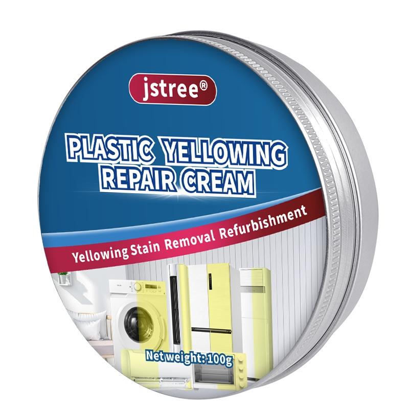 Jstree Plastic Removal Paste, Specifically Designed for Yellowing, Aging, and Discolored Plastics, 100g, Effective Cleaning Solution